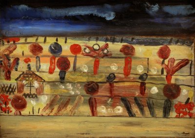 Garden in the Plain II (with the Garden House) by Paul Klee